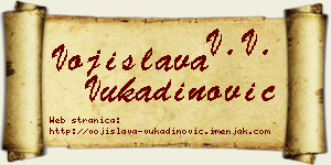 Vojislava Vukadinović vizit kartica